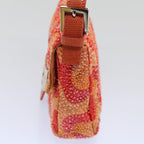 FENDI Mamma Baguette Shoulder Bag Beads Orange 2454 26424 018yk9167