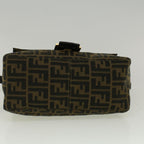 FENDI Zucca Canvas Mamma Baguette Shoulder Bag Brownyk9181