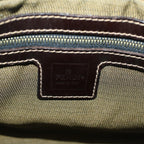 FENDI Zucca Canvas Mamma Baguette Shoulder Bag Brownyk9181