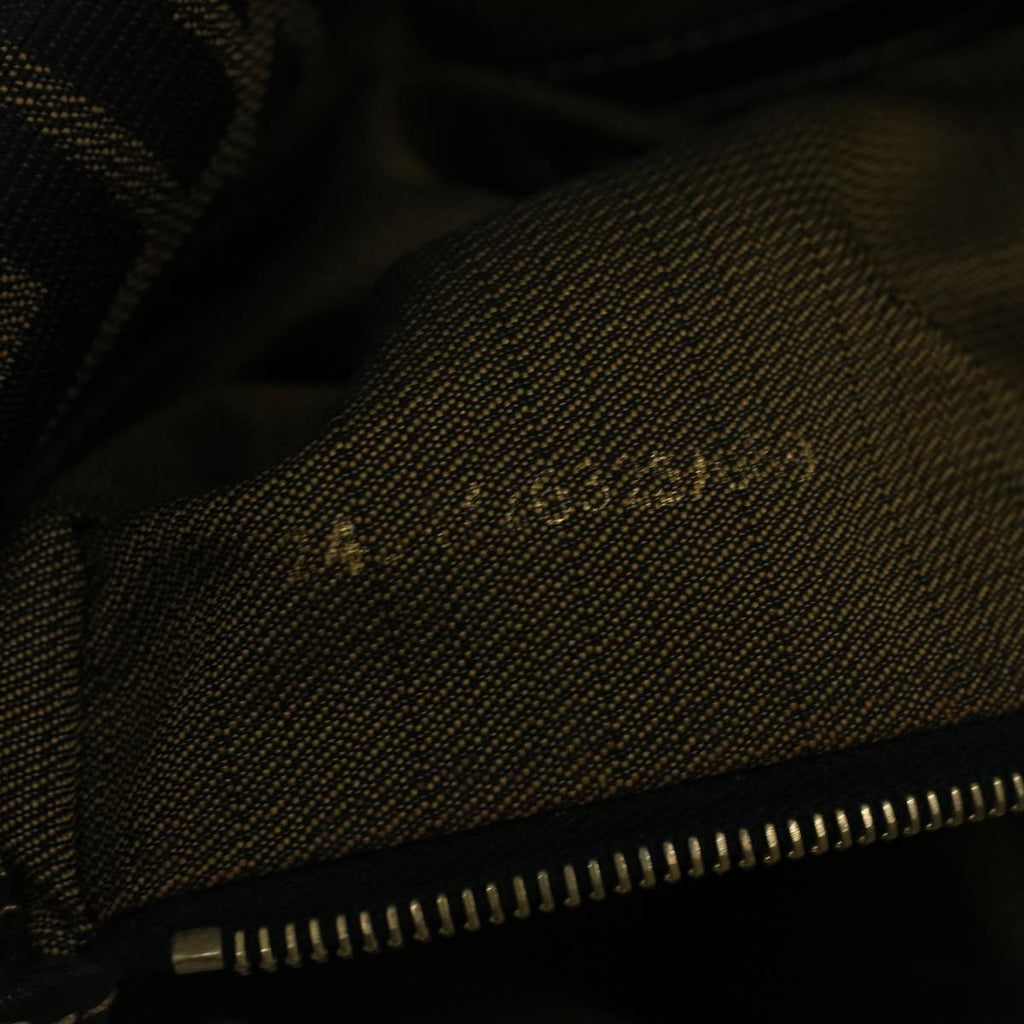 FENDI Zucca Canvas Mamma Baguette Shoulder Bag Brownyk9181