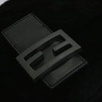 FENDI Mamma Baguette Shoulder Bag Fur Blackyk9200