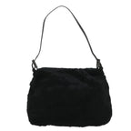 FENDI Mamma Baguette Shoulder Bag Fur Blackyk9200