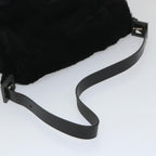 FENDI Mamma Baguette Shoulder Bag Fur Blackyk9200