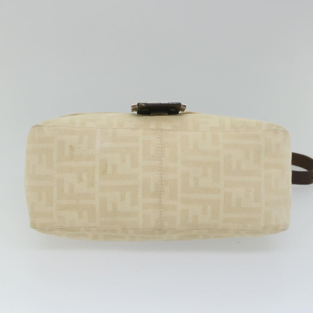FENDI Zucca Canvas Mamma Baguette Shoulder Bag Beigeyk9224