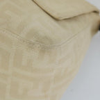 FENDI Zucca Canvas Mamma Baguette Shoulder Bag Beigeyk9224