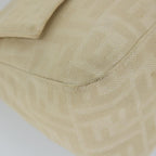 FENDI Zucca Canvas Mamma Baguette Shoulder Bag Beigeyk9224
