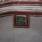 FENDI Zucca Canvas Mamma Baguette Shoulder Bag Beigeyk9224