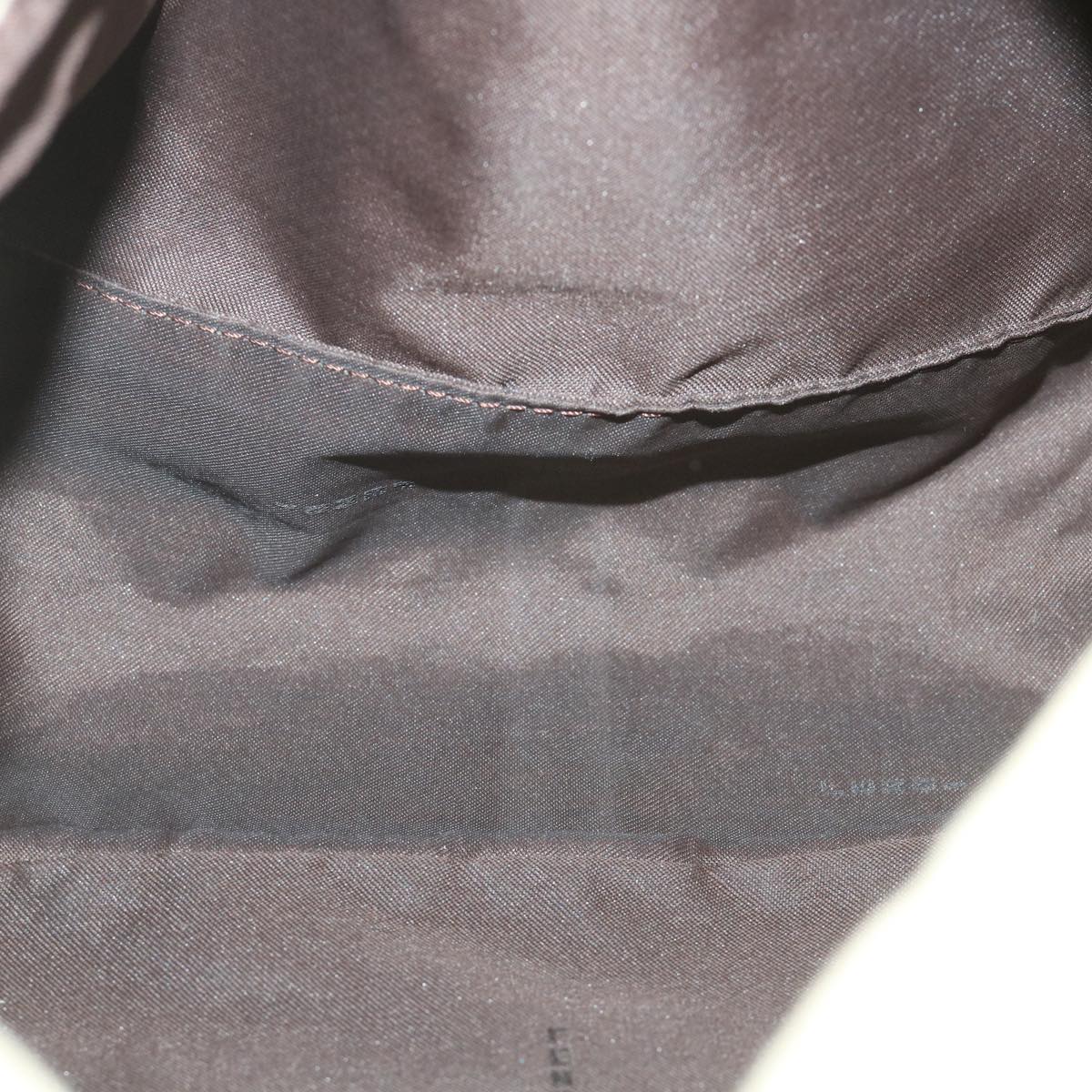 FENDI Zucca Canvas Mamma Baguette Shoulder Bag Beigeyk9224