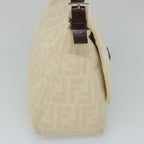FENDI Zucca Canvas Mamma Baguette Shoulder Bag Beigeyk9224