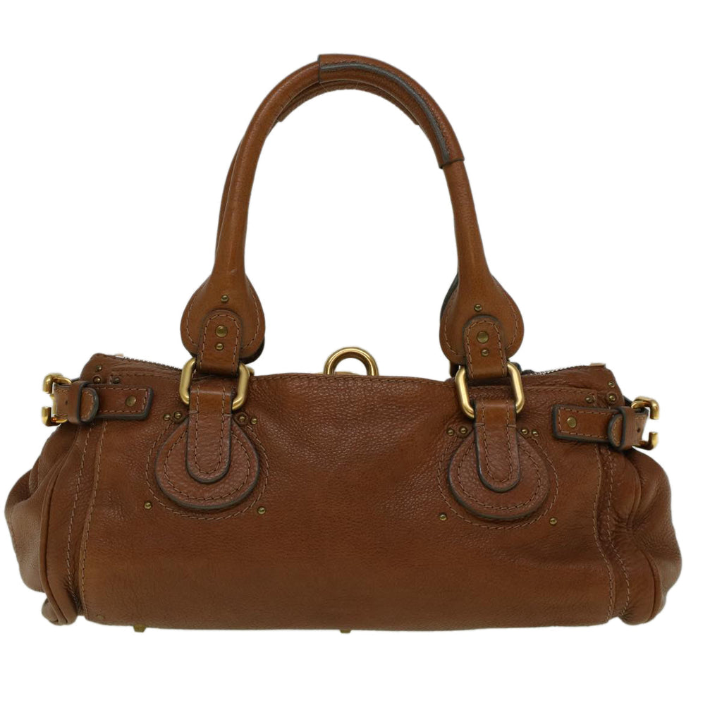 Chloe Paddington Shoulder Bag Leather Brown yk9237