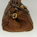 Chloe Paddington Shoulder Bag Leather Brown yk9237