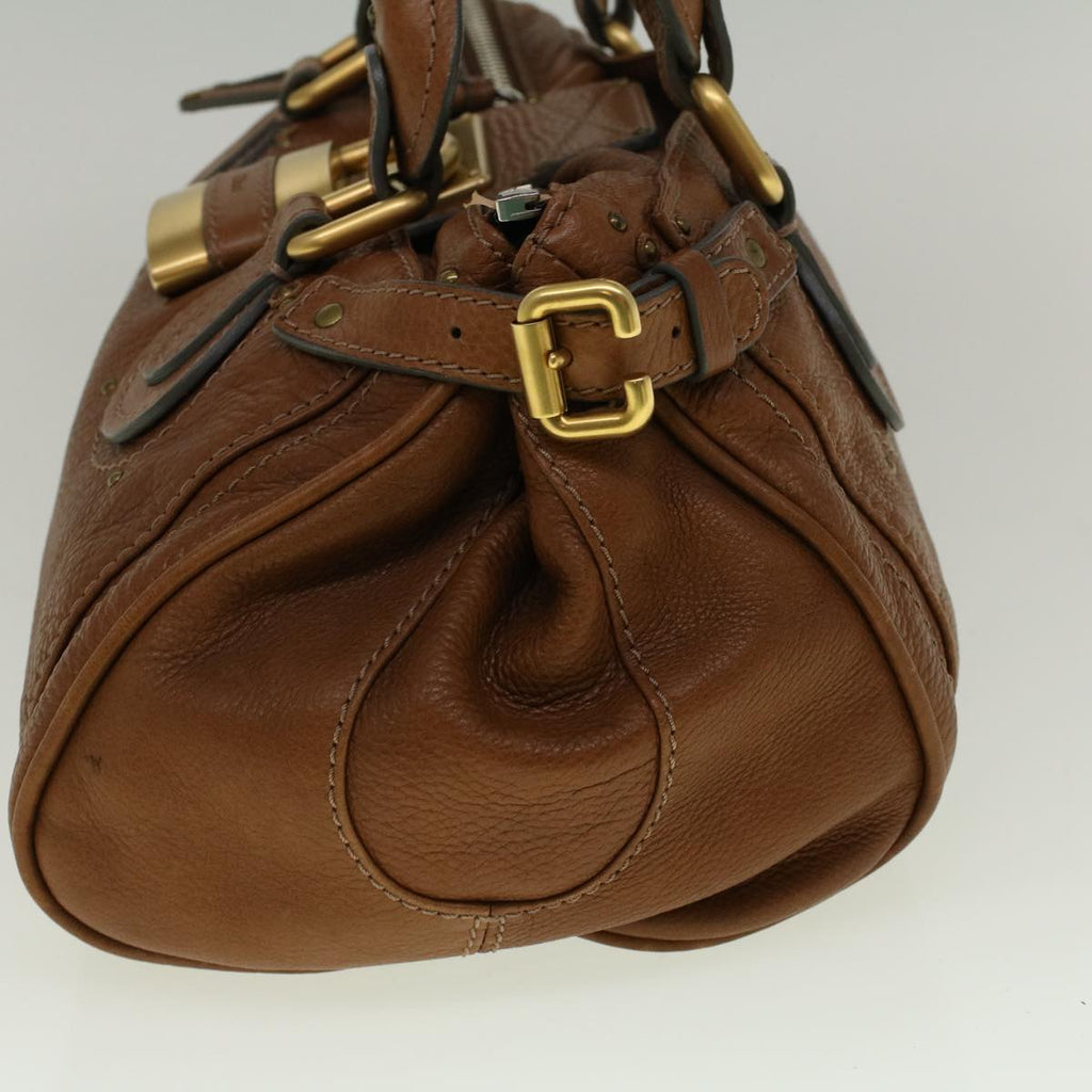 Chloe Paddington Shoulder Bag Leather Brown yk9237