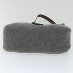 FENDI Mamma Baguette Shoulder Bag Wool Gray 2354 26325 099yk9247