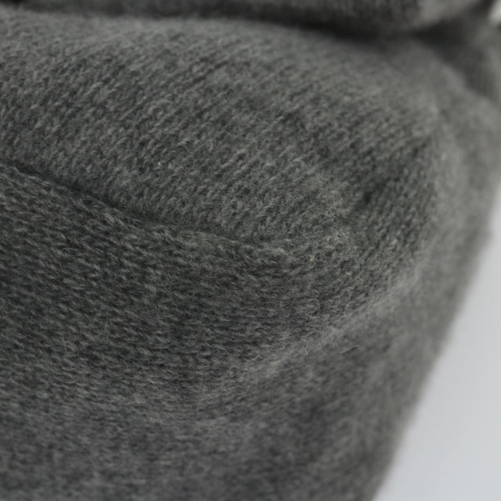 FENDI Mamma Baguette Shoulder Bag Wool Gray 2354 26325 099yk9247