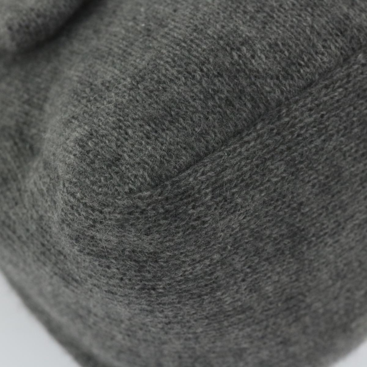 FENDI Mamma Baguette Shoulder Bag Wool Gray 2354 26325 099yk9247