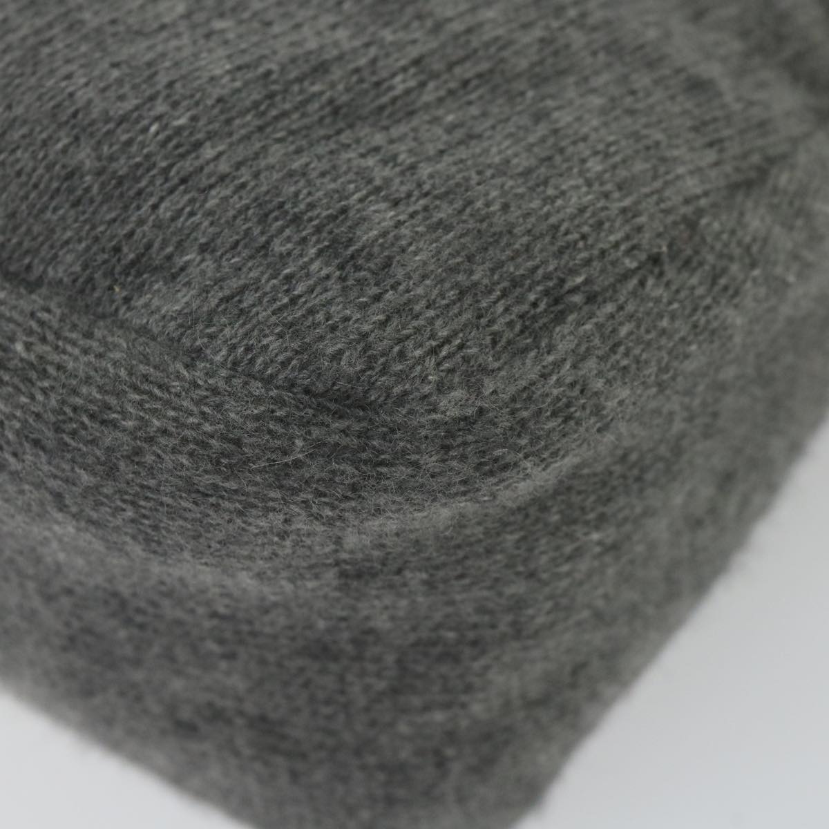 FENDI Mamma Baguette Shoulder Bag Wool Gray 2354 26325 099yk9247