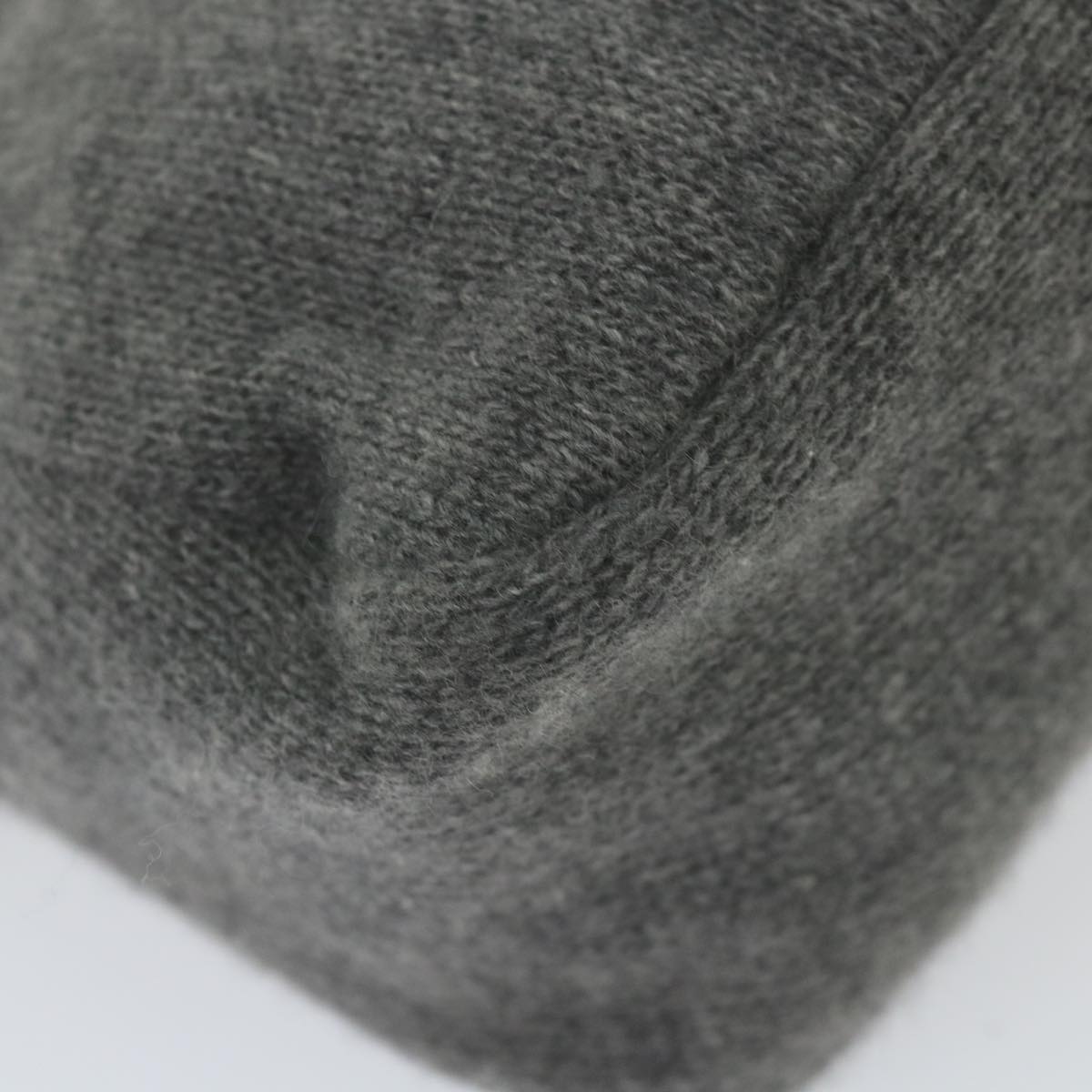 FENDI Mamma Baguette Shoulder Bag Wool Gray 2354 26325 099yk9247