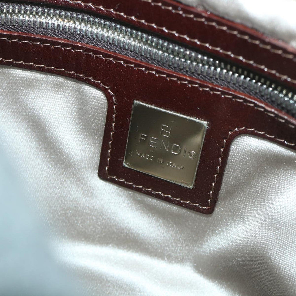 FENDI Mamma Baguette Shoulder Bag Wool Gray 2354 26325 099yk9247