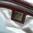 FENDI Mamma Baguette Shoulder Bag Wool Gray 2354 26325 099yk9247