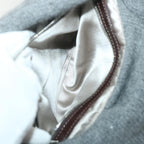 FENDI Mamma Baguette Shoulder Bag Wool Gray 2354 26325 099yk9247