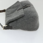 FENDI Mamma Baguette Shoulder Bag Wool Gray 2354 26325 099yk9247