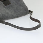 FENDI Mamma Baguette Shoulder Bag Wool Gray 2354 26325 099yk9247