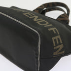 FENDI Hand Bag Canvas Blackyk9264