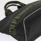 FENDI Hand Bag Canvas Blackyk9264