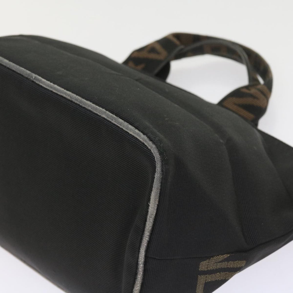 FENDI Hand Bag Canvas Blackyk9264