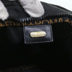 FENDI Hand Bag Canvas Blackyk9264