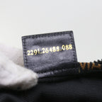 FENDI Hand Bag Canvas Blackyk9264
