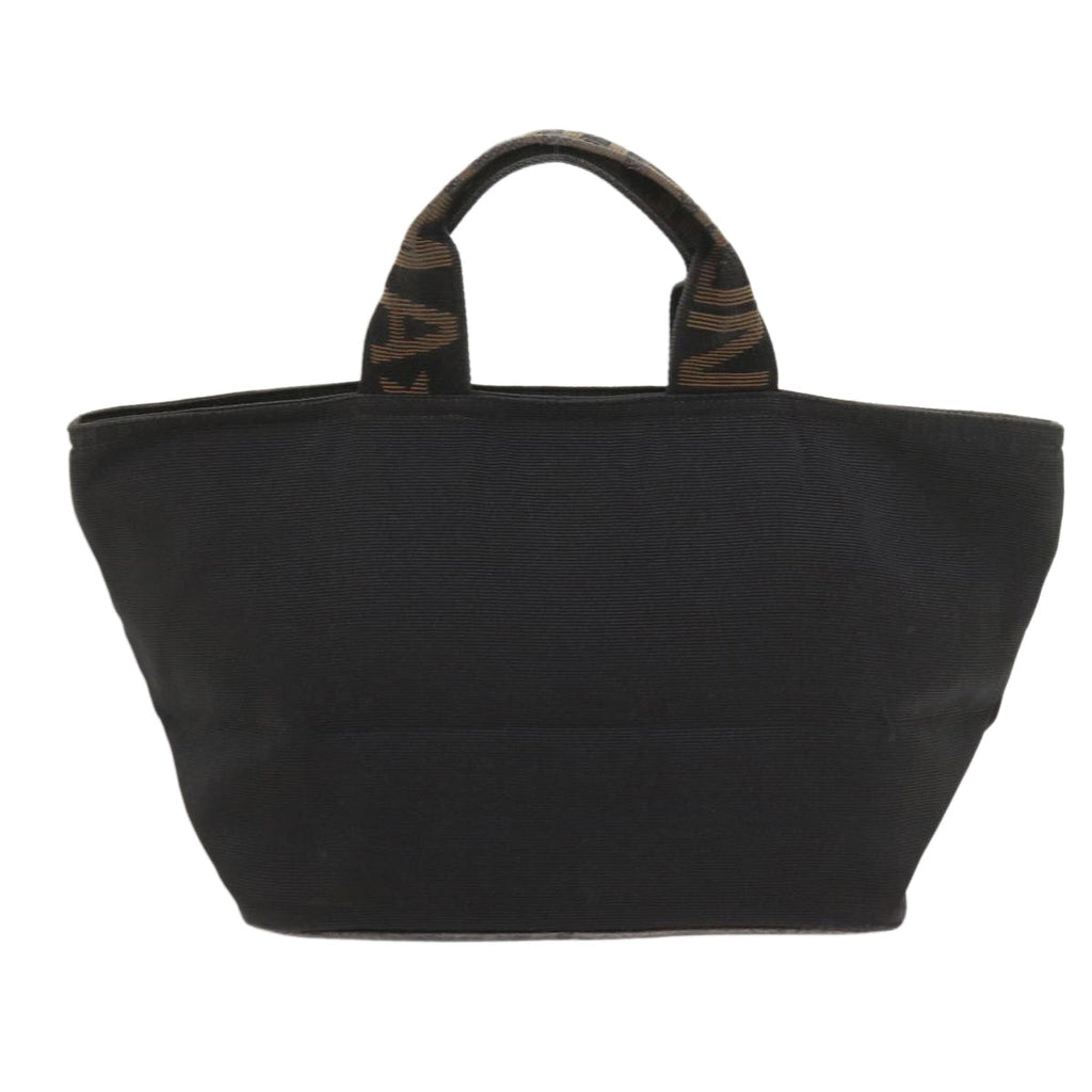 FENDI Hand Bag Canvas Blackyk9264