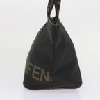 FENDI Hand Bag Canvas Blackyk9264