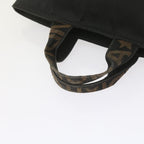 FENDI Hand Bag Canvas Blackyk9264