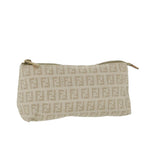 FENDI Zucchino Canvas Pouch Beigeyk9285