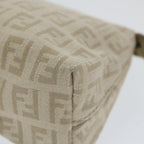 FENDI Zucchino Canvas Pouch Beigeyk9285
