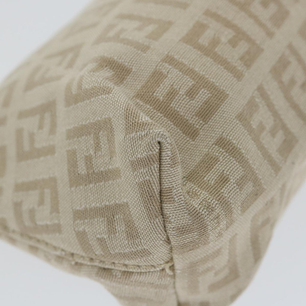 FENDI Zucchino Canvas Pouch Beigeyk9285