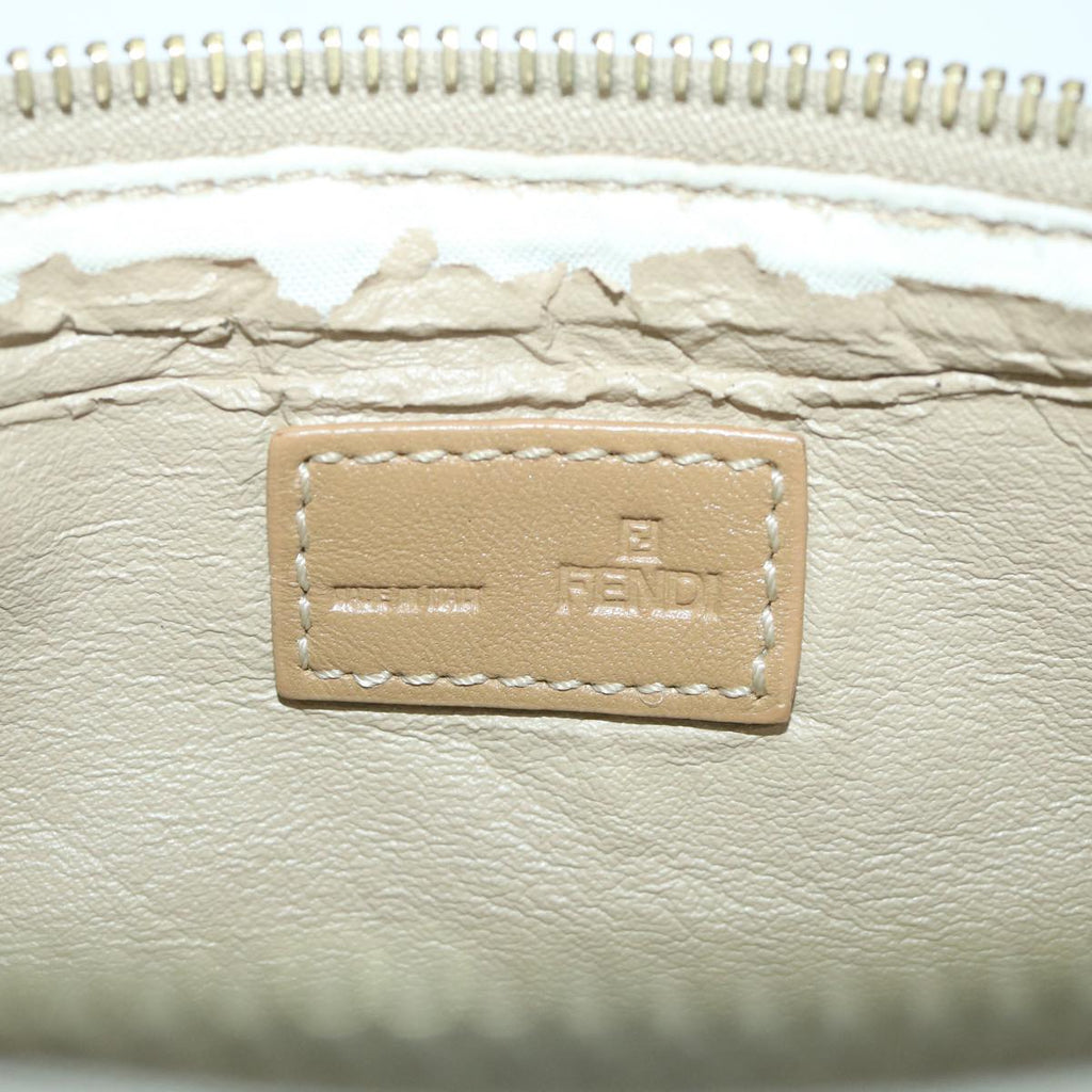 FENDI Zucchino Canvas Pouch Beigeyk9285