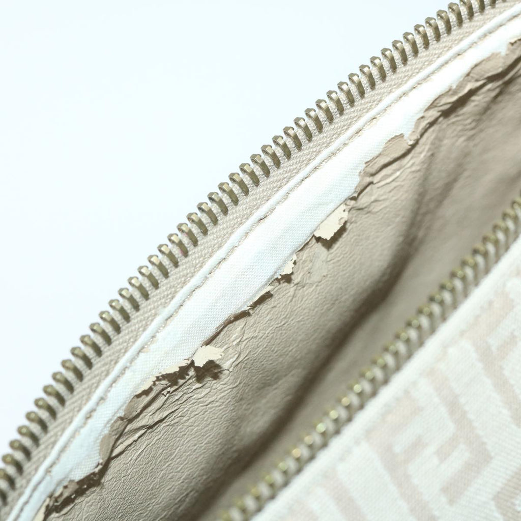 FENDI Zucchino Canvas Pouch Beigeyk9285