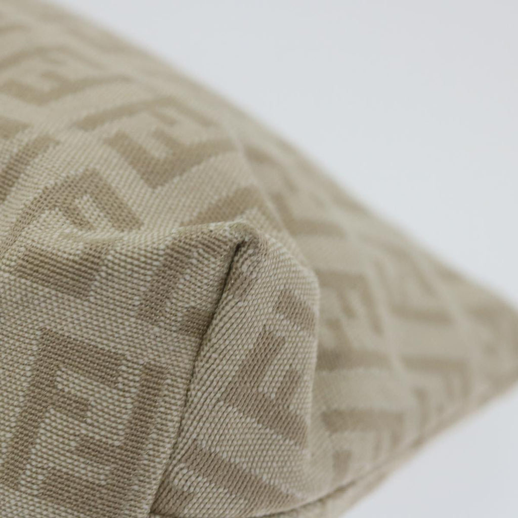 FENDI Zucchino Canvas Pouch Beigeyk9285