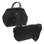 PRADA Shoulder Bag Nylon 2Set Black  yk9286