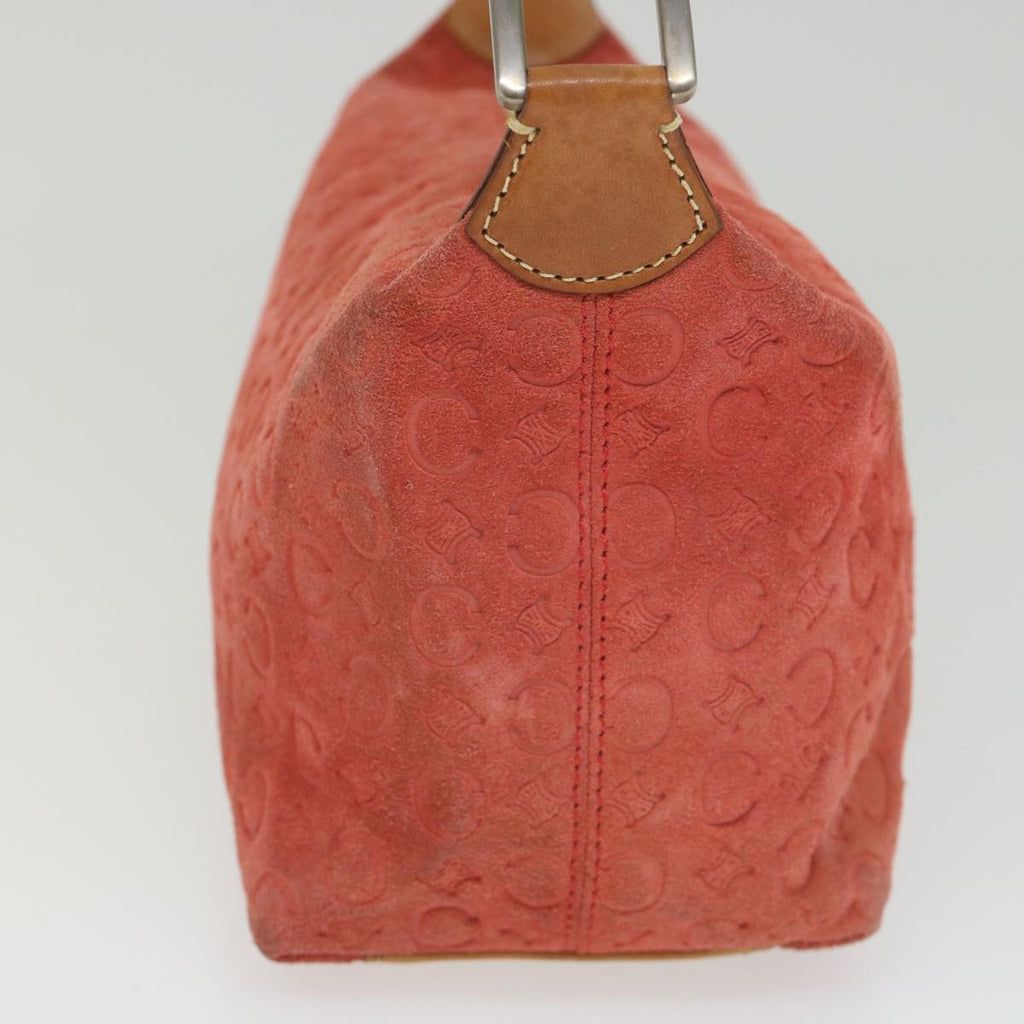 CELINE C Macadam Canvas Shoulder Bag Red 9316