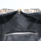 FENDI Zucca Canvas Boston Bag Black Brown 279 255090 049yk9394