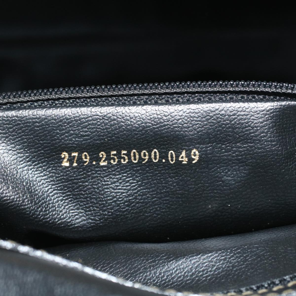 FENDI Zucca Canvas Boston Bag Black Brown 279 255090 049yk9394