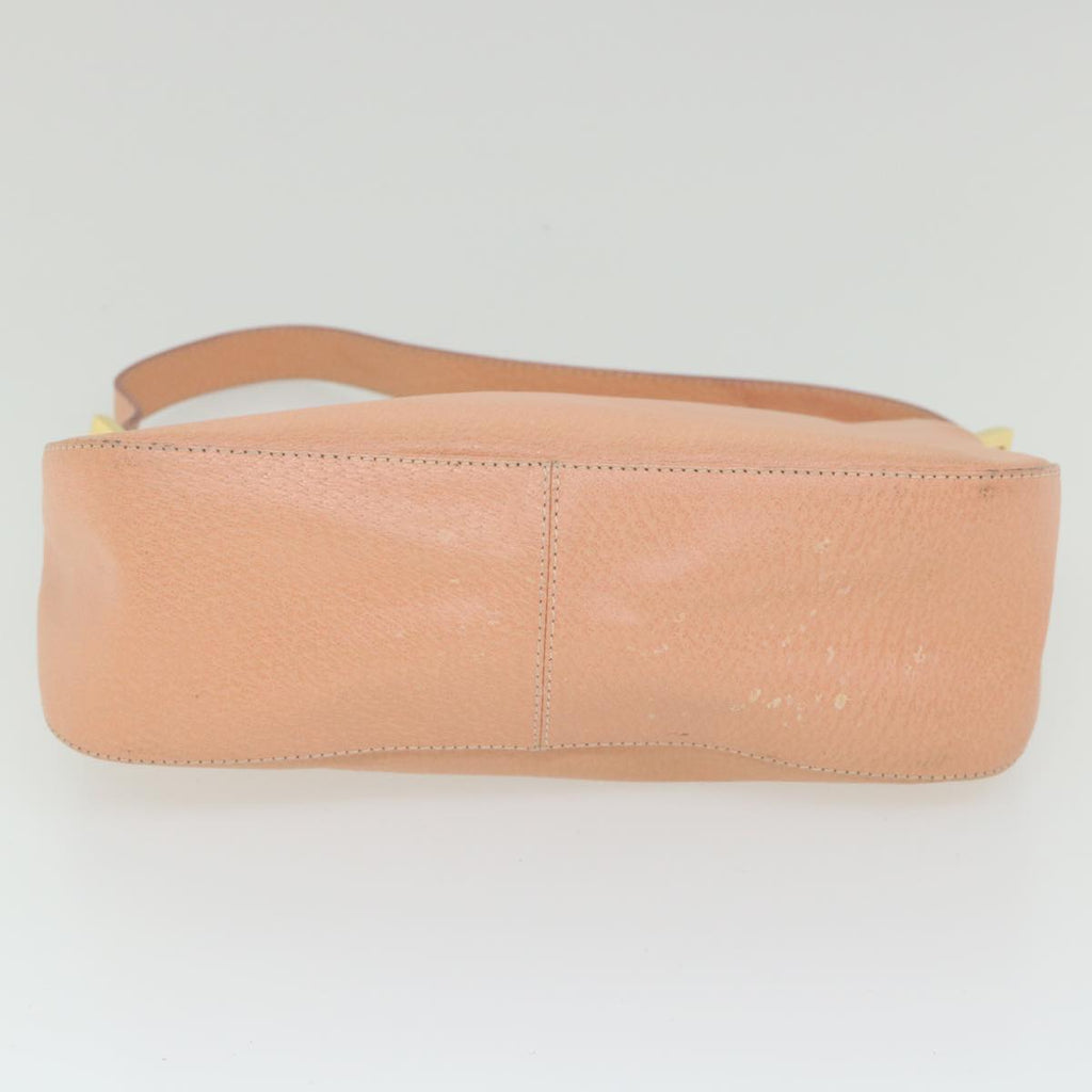 FENDI Mamma Baguette Shoulder Bag Leather Pink 2373 26725 018yk9474