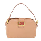 FENDI Mamma Baguette Shoulder Bag Leather Pink 2373 26725 018yk9474