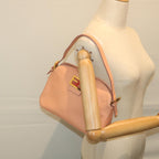 FENDI Mamma Baguette Shoulder Bag Leather Pink 2373 26725 018yk9474