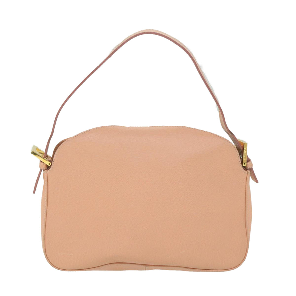 FENDI Mamma Baguette Shoulder Bag Leather Pink 2373 26725 018yk9474