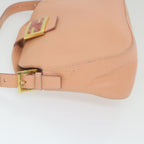 FENDI Mamma Baguette Shoulder Bag Leather Pink 2373 26725 018yk9474