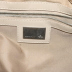 FENDI Zucchino Canvas Shoulder Bag Beigeyk9541